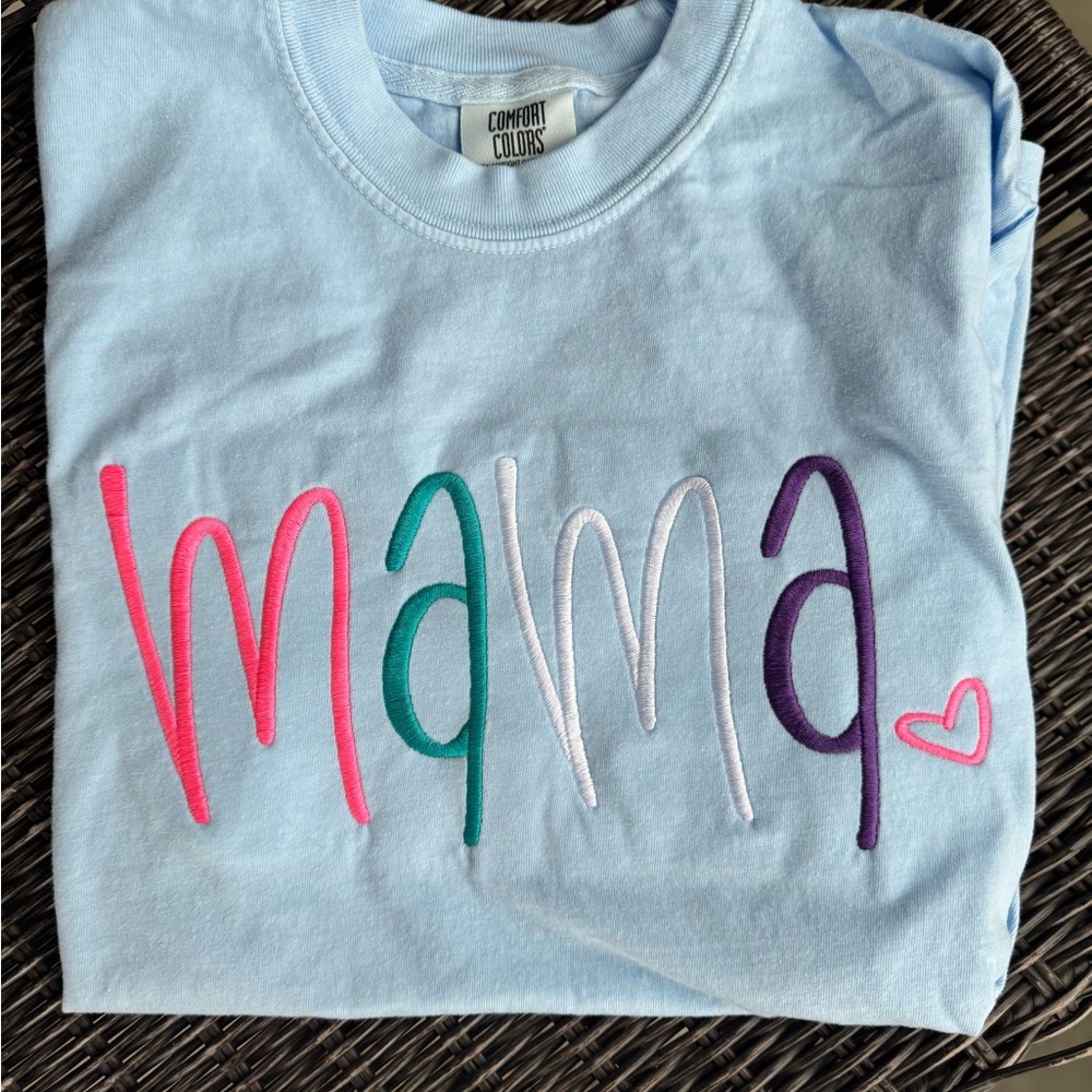Comfort Colors Women's Short Sleeve Tee - Light Blue